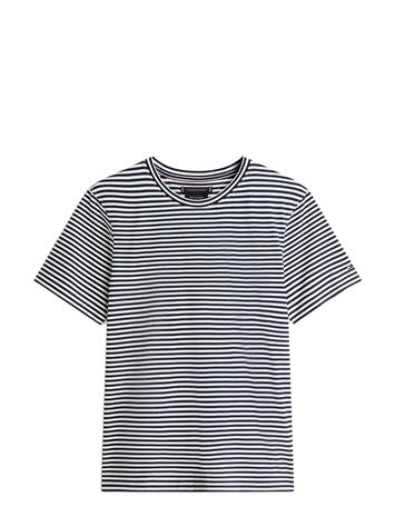 Tommy Hilfiger Dc Mercerized Stripe Tee - Navy - XXL