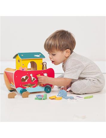 Tender Leaf Shape Sorter - Noah's Ark - Large - Multi/patterned - ONE SIZE