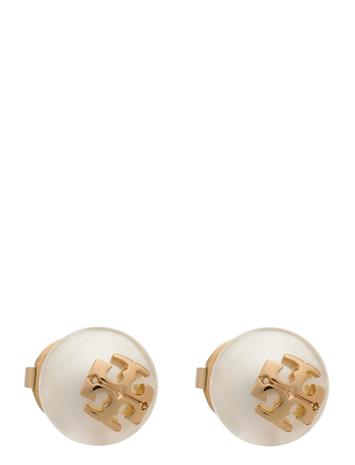 Tory Burch Moondance Pearl Stud Earrings - Gold - ONE SIZE