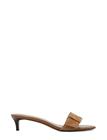Mango Leather Heeled Sandal With Buckle - Brown - 42