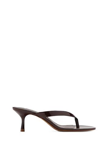 Mango Strappy Heeled Sandals - Brown - 41