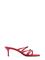 Mango Satin Strap Heeled Sandal - Red - 41 – kuva 1