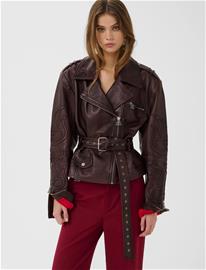 Gestuz Bxgken Biker Jacket - Burgundy - 40