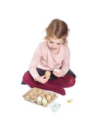 Tender Leaf Wooden Eggs In Tray - Multi/patterned - ONE SIZE