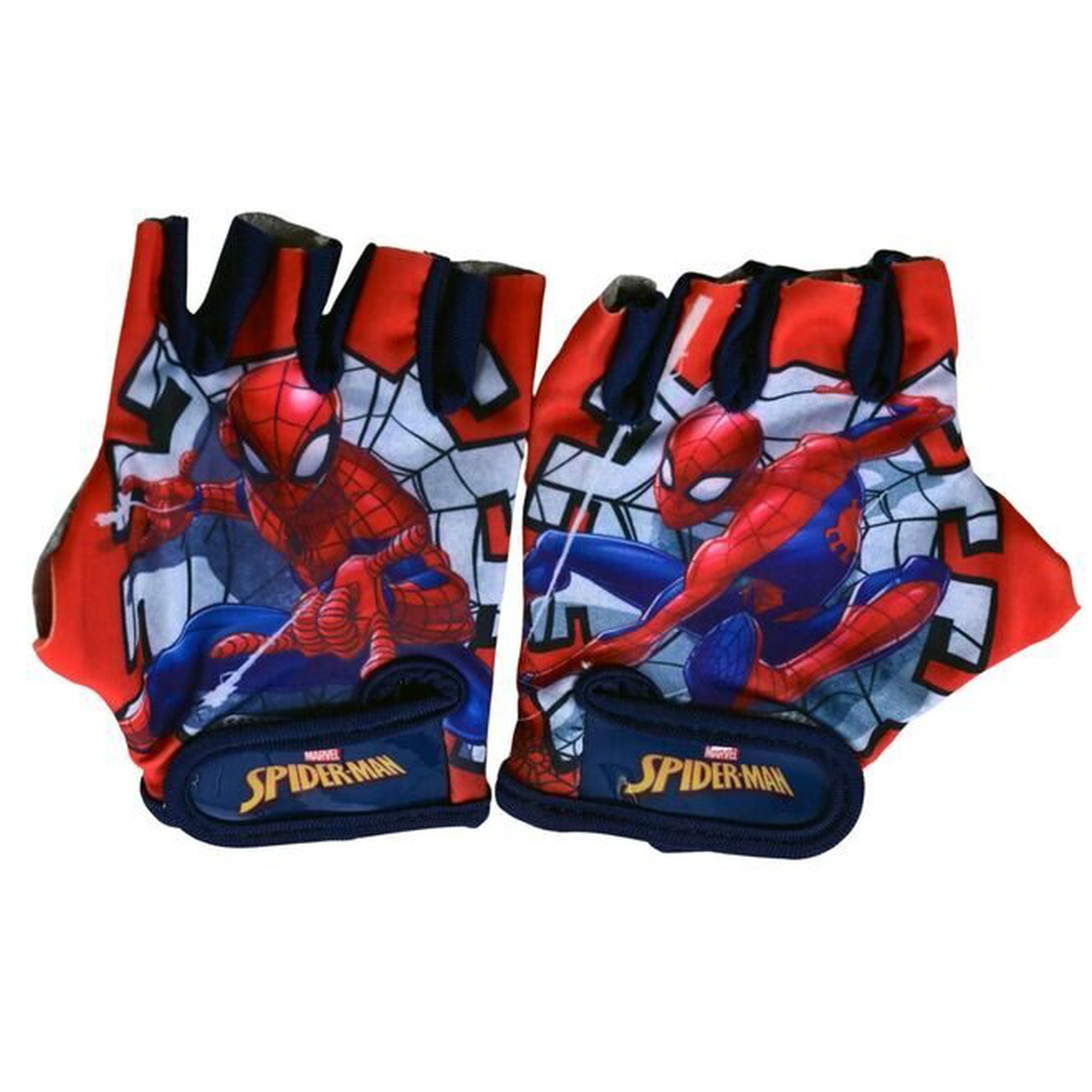 Lasten pyöräilyhanskat Volare Spider-Man, punaiset