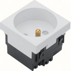Hager Polo pistorasia maadoitettuna, valkoinen, 45x45mm, Eer1339010