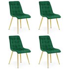 4 ruokatuolin setti Split, 88x46x40 cm, vihreä
