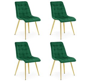 4 ruokatuolin setti Split, 88x46x40 cm, vihreä