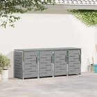 vidaXL Rullakontin varastointi Harmaa 276 x 77,5 x 112,5 cm