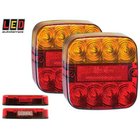 Led Autolamps 12V 107x107x23mm 2kpl yhdistelmätakavalo rekisterikilven valolla