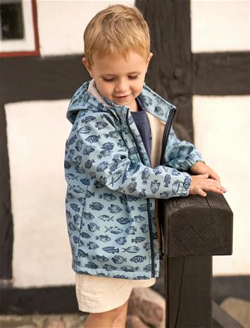 mikk-line Softshell Jacket Aop - Blue - 140