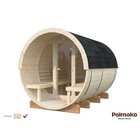 Palmako Anita 1,6+0,7 m2 lasiseinällä tynnyrisauna