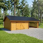 LP Garden AT30L 29,9m2 + katos 24m2 autotalli
