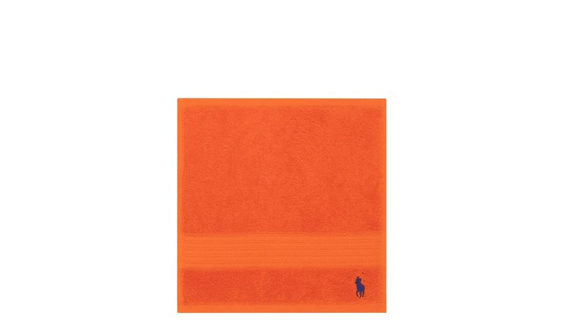 Ralph Lauren Home Player Wash Towel - Orange - 33X33CM