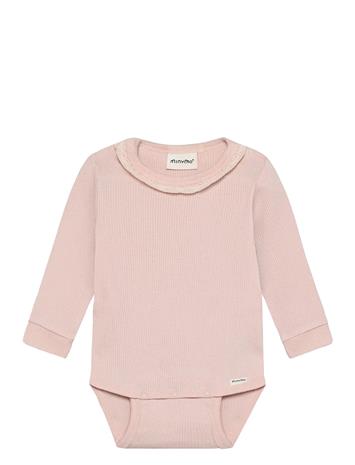 Minymo Body Ls Rib - Cream - 92
