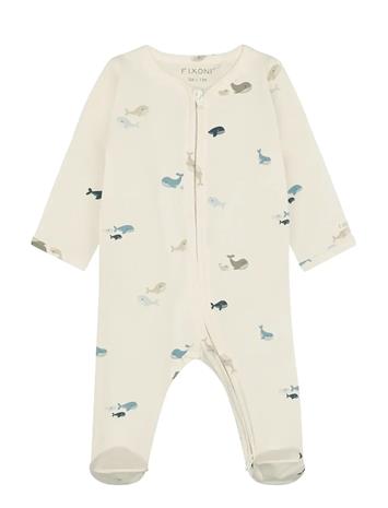 Fixoni Nightsuit W. Feet - Cream - 86