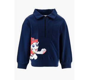 Ryhmä Hau Half Zip Paita, Navy, 104-110