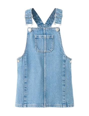 Mango Short Denim Pinafore - Blue - 5-6
