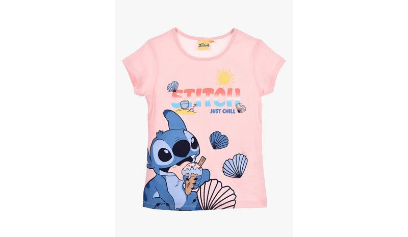 Disney Stitch T-paita, Vaaleanpunainen, 104-110