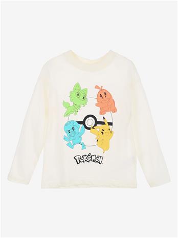 Pokémon T-paita, Off-White, 116-122