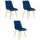 3 ruokatuolin setti Split, 88x46x40 cm, sininen