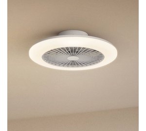 Philipsin LED-kattotuuletin Amigo, kiiltävä valkoinen, 58 cm, CCT