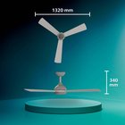 Philips LED-kattotuuletin Civx, valkoinen/ruskea, DC, hiljainen