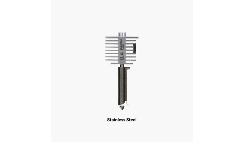 Bambu Lab A1 Hotend Assembly With Stainless Steel Nozzle