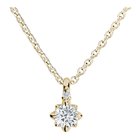 Kohinoor 213L-260K-26 Rosa timanttiriipus ketjulla kulta 0,26 ct