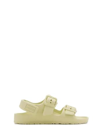 Mango Rubberised Buckle Sandals - Green - 25
