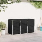 vidaXL Rullakontin varastointi Musta 207 x 77,5 x 112,5 cm