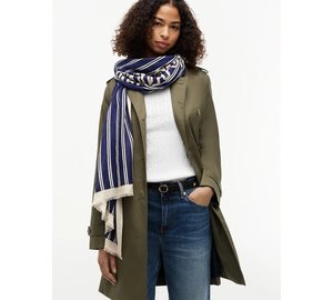 Tommy Hilfiger Th Script Scarf - Navy - ONE SIZE