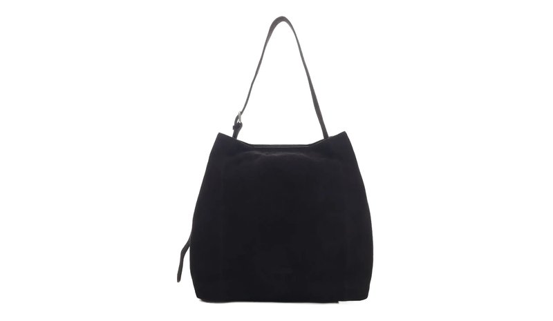 Nunoo Chiara Large Suede Black - Black - ONE SIZE