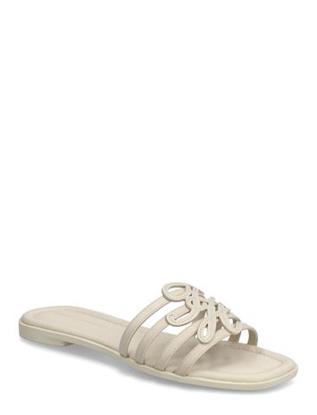 Tommy Hilfiger Th Script Flat Mule Lth - Brown - 41