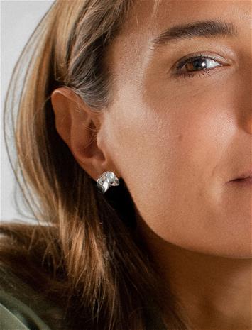 Drakenberg Sjölin Botanica Double Studs - Silver - ONE SIZE