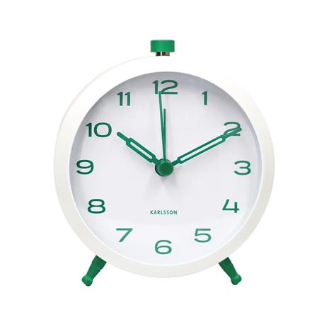 Karlsson herätyskello Button Retro retro green KA6143GR