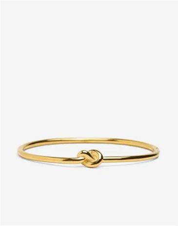 Muli Collection - Kulta - Knot Bangle Bracelet – kuva 1/3
