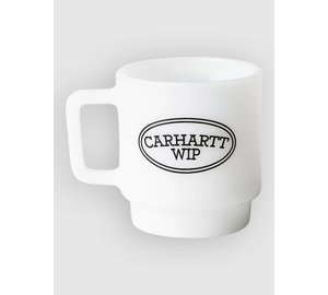 Carhartt WIP Hugging Cats Glass Mug white