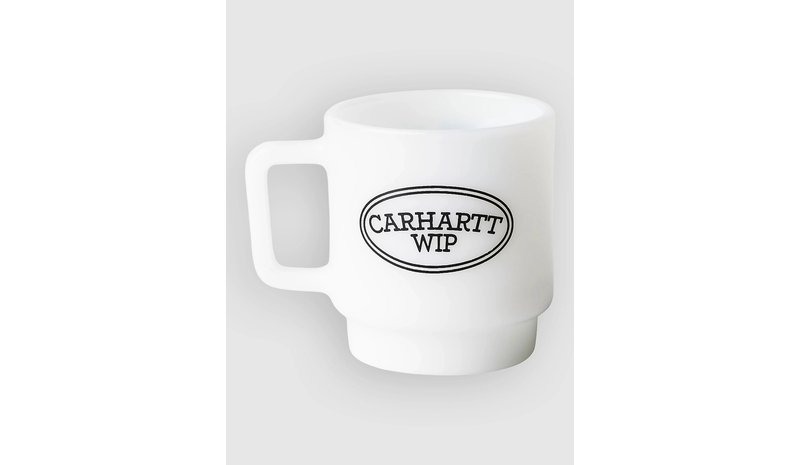 Carhartt WIP Hugging Cats Glass Mug white