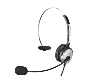 Sandberg USB Mono Headset Saver -monokuuloke, musta/hopea