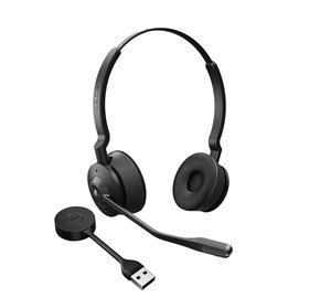 Jabra Engage 55 MS -langaton stereokuulokemikrofoni + USB-A-sovitin, musta