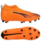 PUMA Ultra 6 Match + Laceless FG/AG Hot Pursuit - Lämpöpalo/Musta/Hehkuva punainen Lapset
