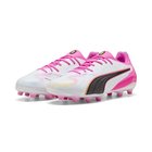 PUMA King 20 Pro FG/AG Showtime - Valkoinen/Poison Pink/Sininen