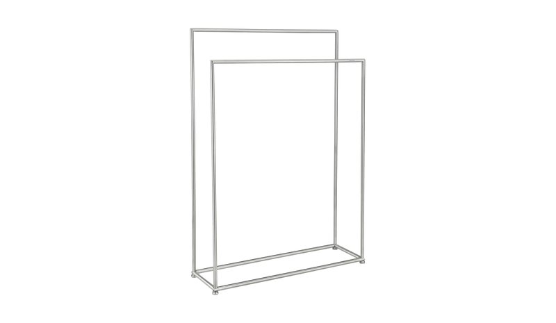blomus Modo pyyhekoukku Ruostumaton teräs matta, 86x60x18,5 cm