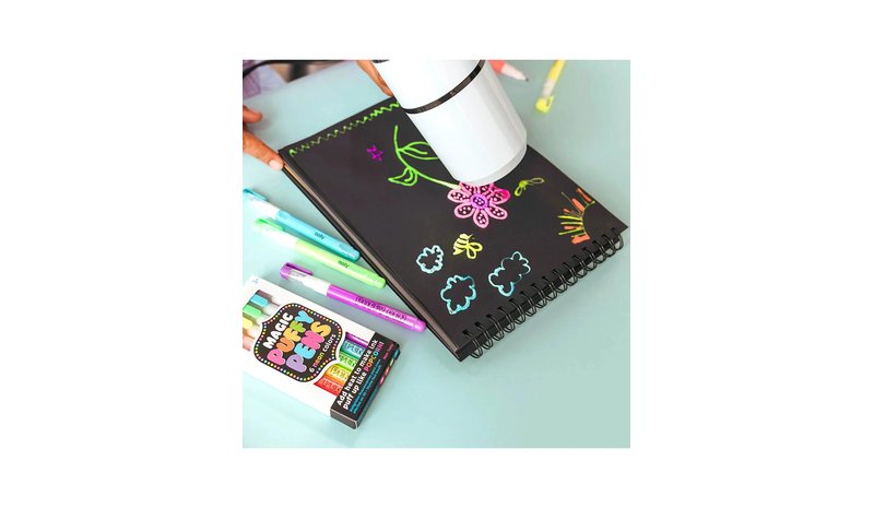 Ooly Magic Puffy Pens 6 Pcs - Neon - Multi/patterned - ONE SIZE