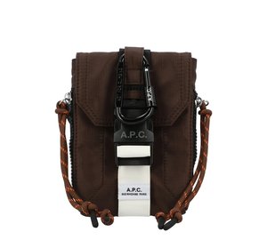 A.P.C. Trek Crossbody Pouch - Brown - ONE SIZE