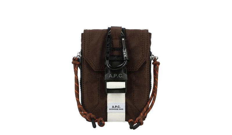 A.P.C. Trek Crossbody Pouch - Brown - ONE SIZE