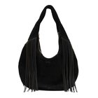 Nunoo Gabi Suede Fringe Black W. Gold - Black - ONE SIZE