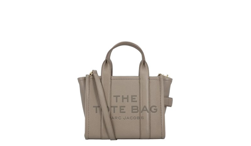 Marc Jacobs The Leather Small Tote Bag - Grey - ONE SIZE