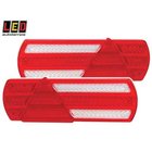Led Autolamps 12/24V 390x140x20mm 2kpl ohut trailerin takavalo, Peräkärryt ja trailerit